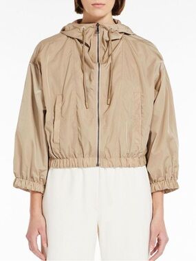 BEST OFFER! MaxMara Weekend Beige  Lightweight Hooded Jacket